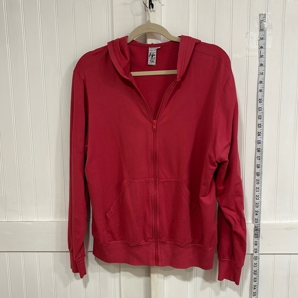 HC LA 100% cotton, fuchsia/purple hoodie size XL made in USA